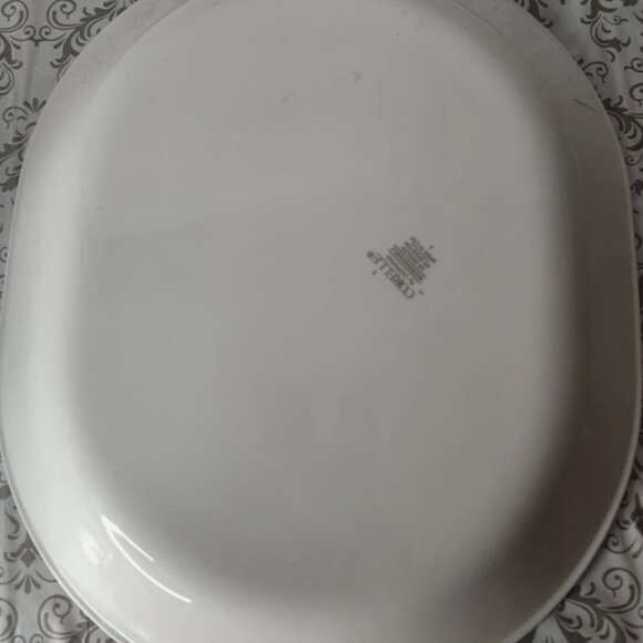 Lot of 5 Corelle Blue Velvet Swirl (1) Oval Serving Platter (4) Dinner Plate - Picture 3 of 5